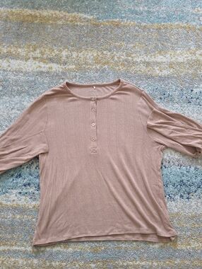 Posh Peanut Womens Pointelle Henley Top